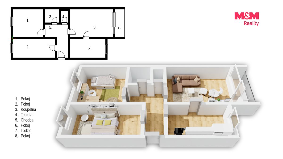 Prodej bytu 3+1 65 m² – fotografie 3