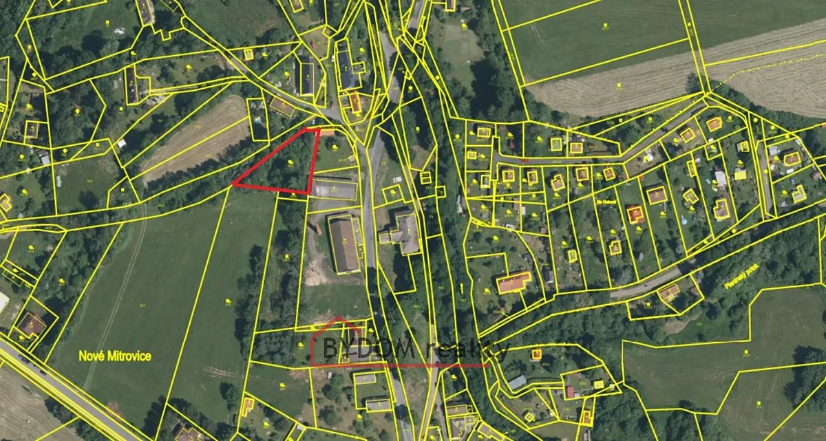 Prodej stavebního pozemku 1216 m²