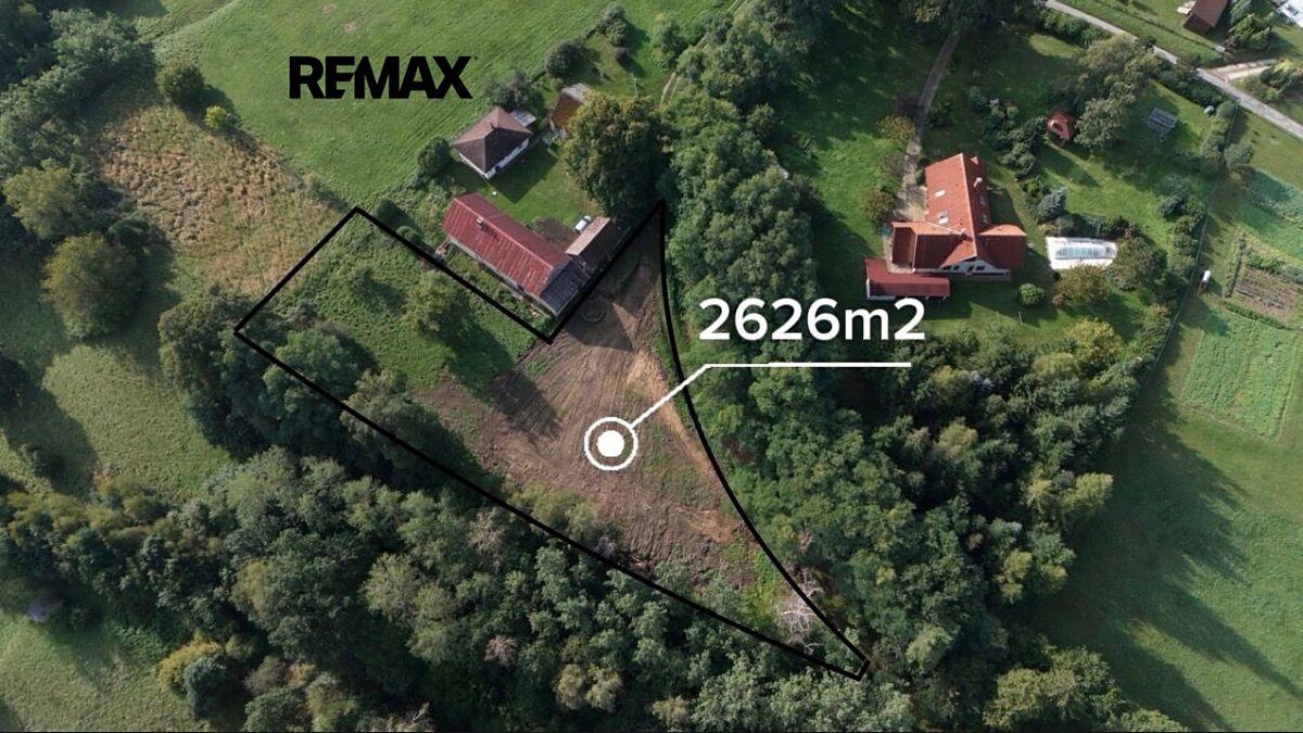Prodej stavebního pozemku 2626 m², Dolní Krupá – fotka 1 z 3