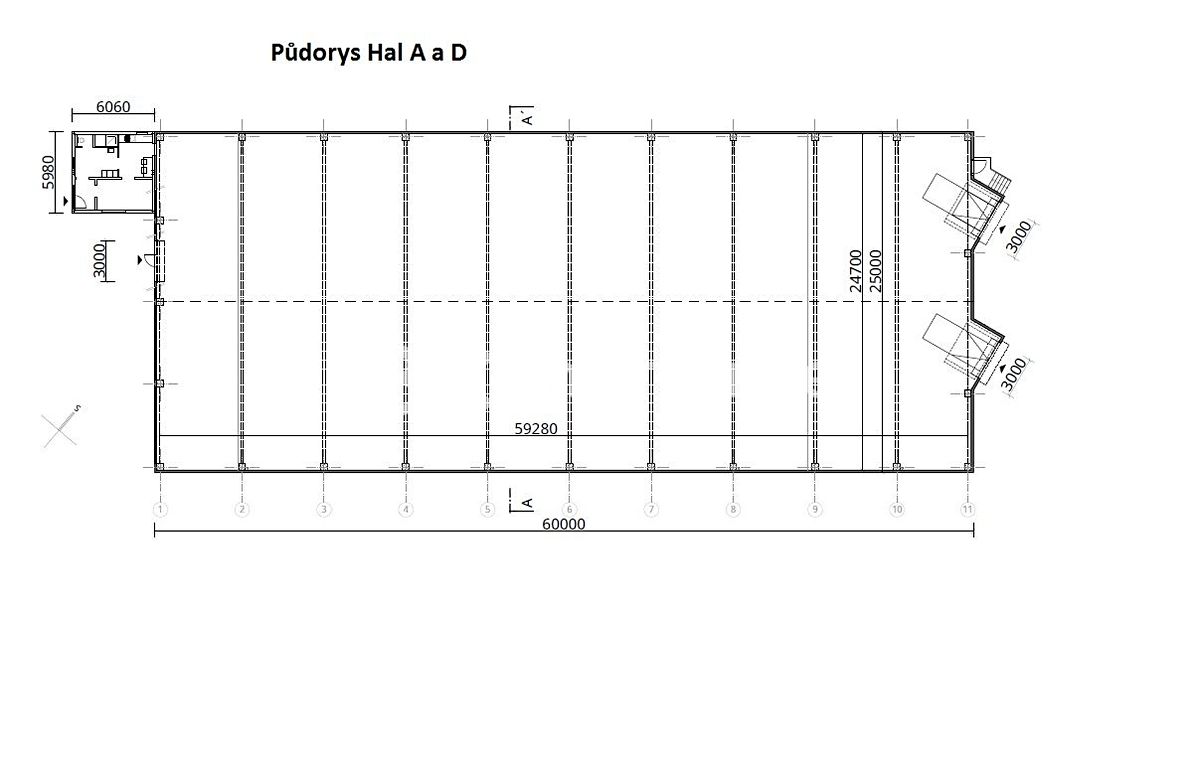 Pronájem výrobní haly, prostoru 1481 m² – fotografie 4
