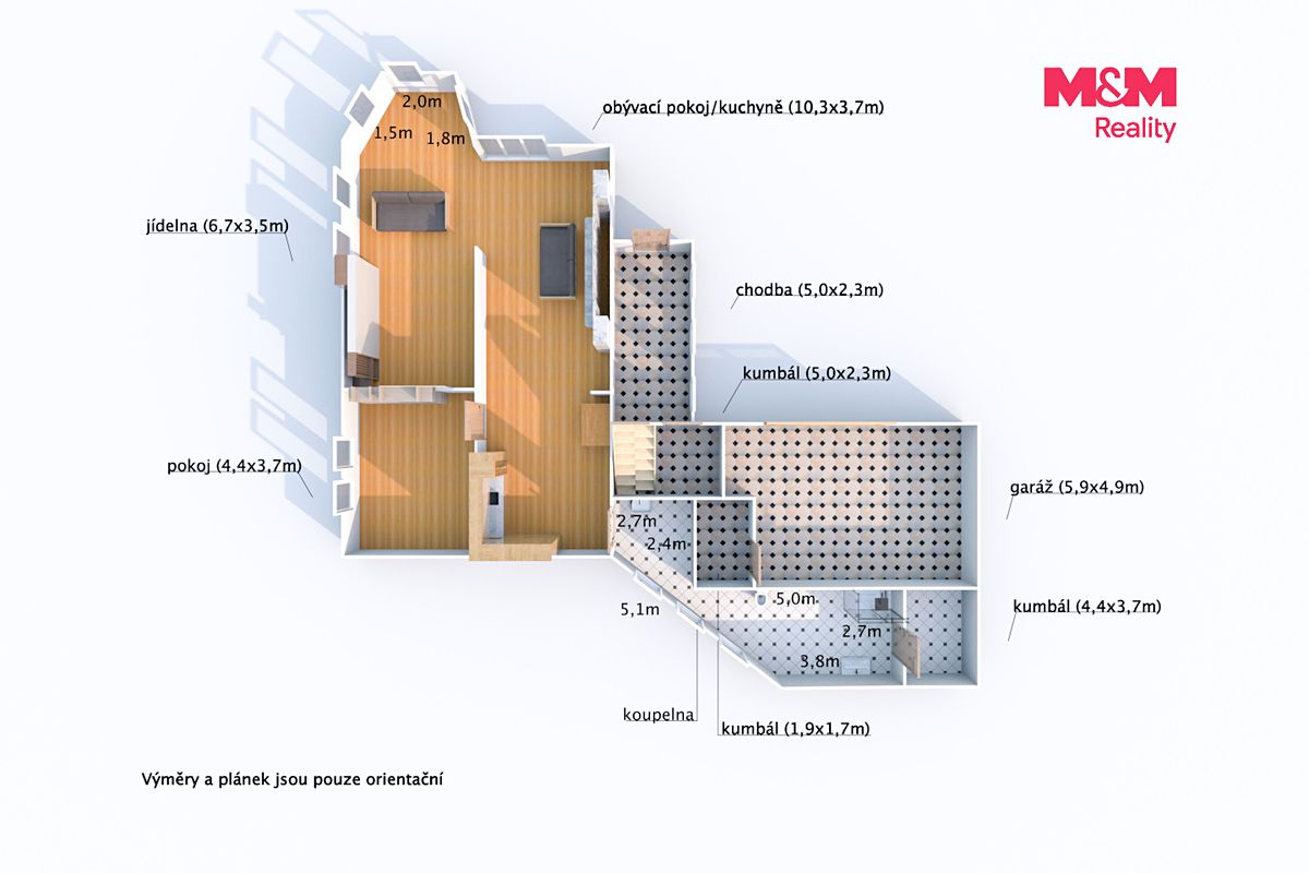 Prodej rodinného domu 300 m², pozemek 1838 m² – fotografie 3