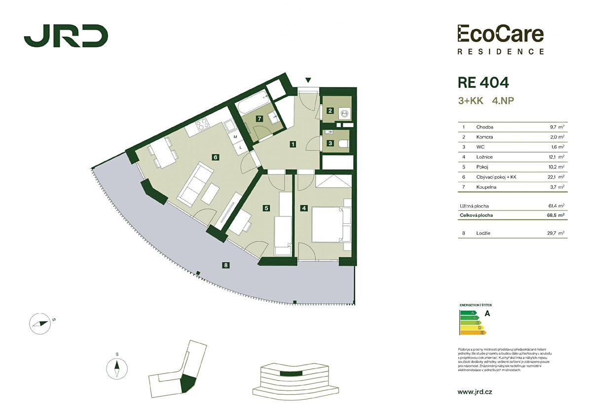 Prodej bytu 3+kk 68 m² – fotografie 2