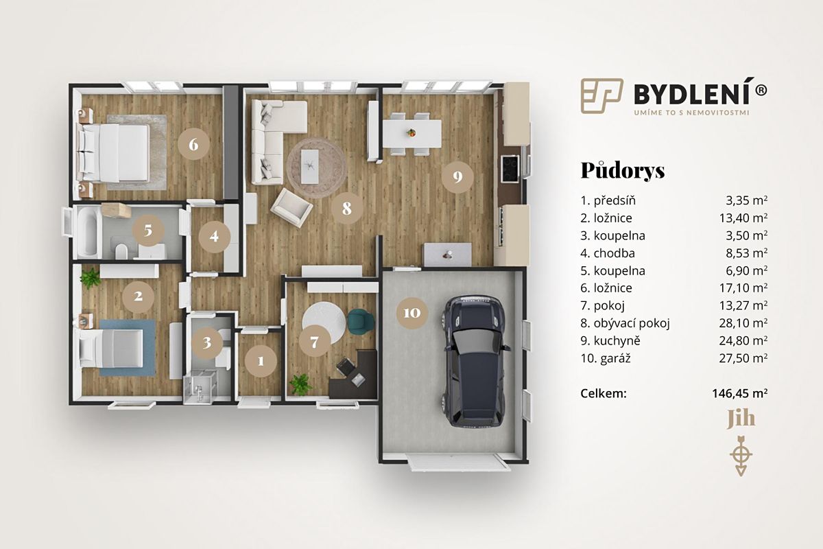 Prodej rodinného domu 146 m², pozemek 746 m² – fotografie 3