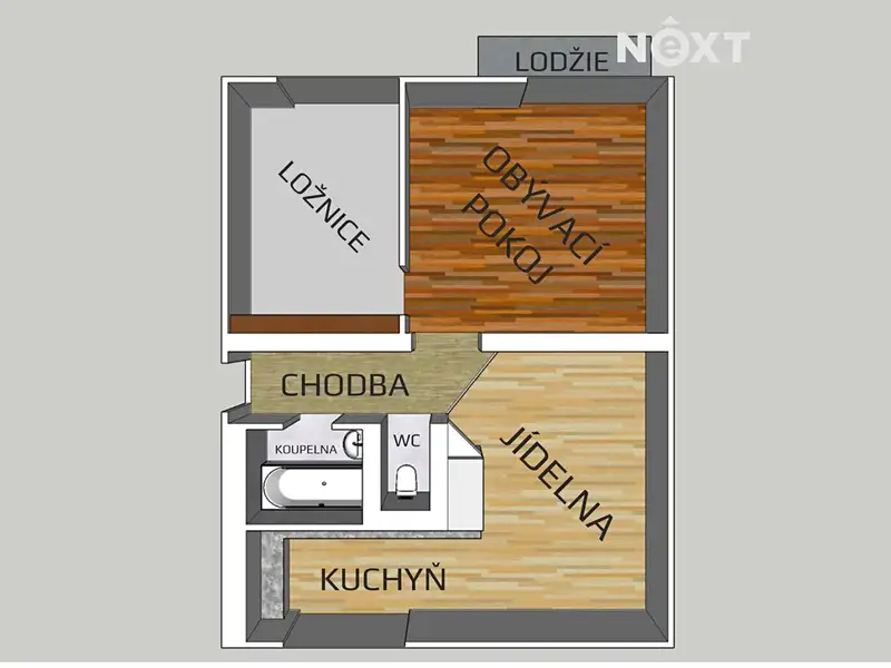 Pronájem bytu 3+kk 75 m², Hradec Králové – náhled fotky 2