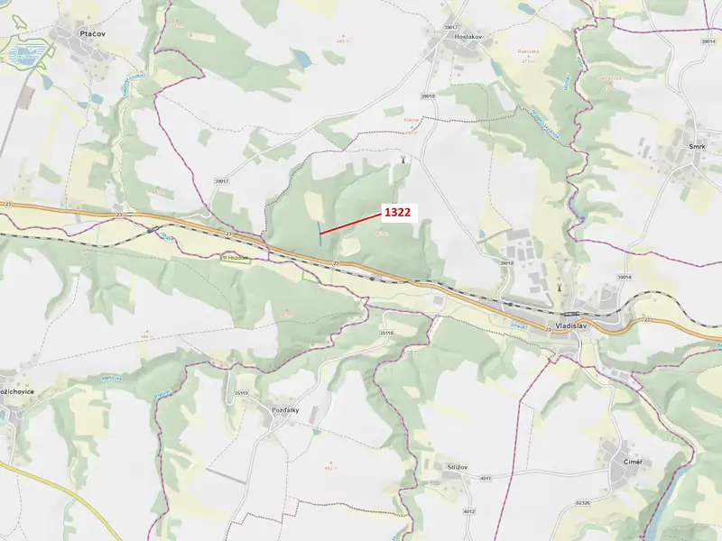Dražba lesa 1888 m², Vladislav – náhled fotky 1