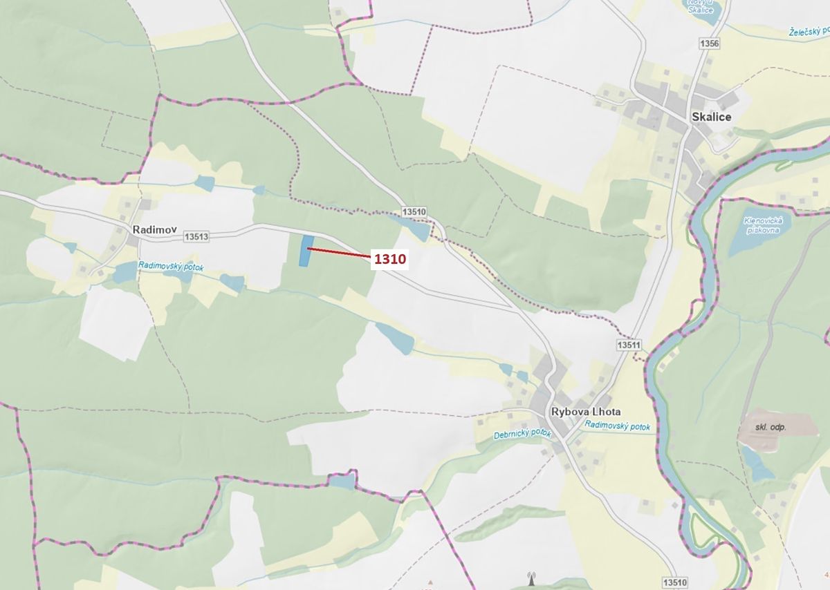 Dražba lesa 7441 m², Skalice – fotka 1 z 3