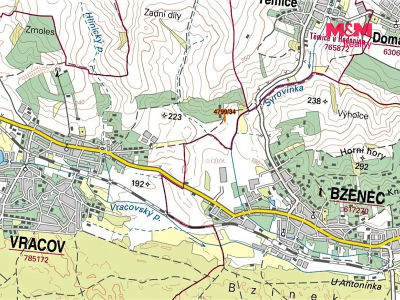 Prodej pole 1597 m², Vracov – náhled fotky 2