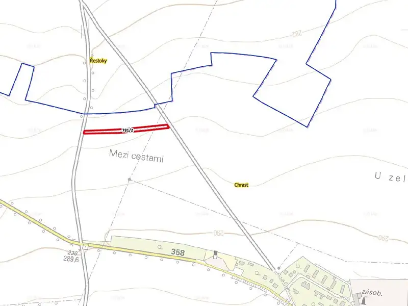 Prodej pole 2635 m², Chrast – náhled fotky 3