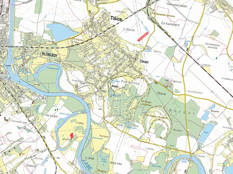 Prodej pole 14236 m², Tišice – náhled fotky 3