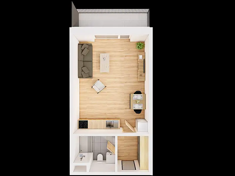 Prodej bytu 1+kk 40 m², České Budějovice – náhled fotky 3