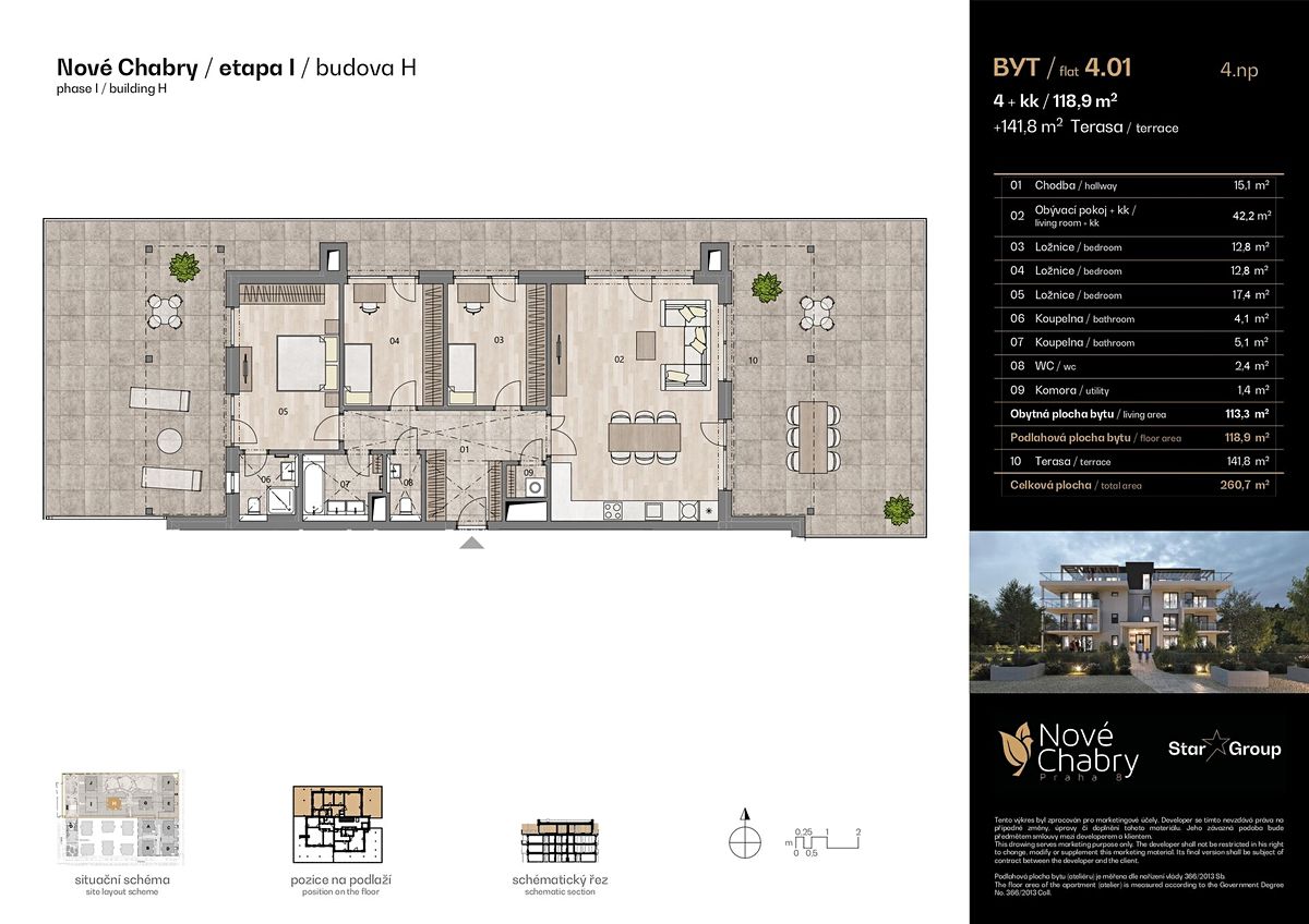 Prodej bytu 4+kk 118 m² – fotografie 2