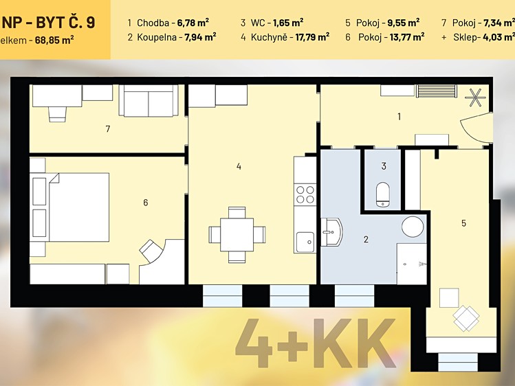 Prodej bytu 4+kk, 65 m² (31 z 33)