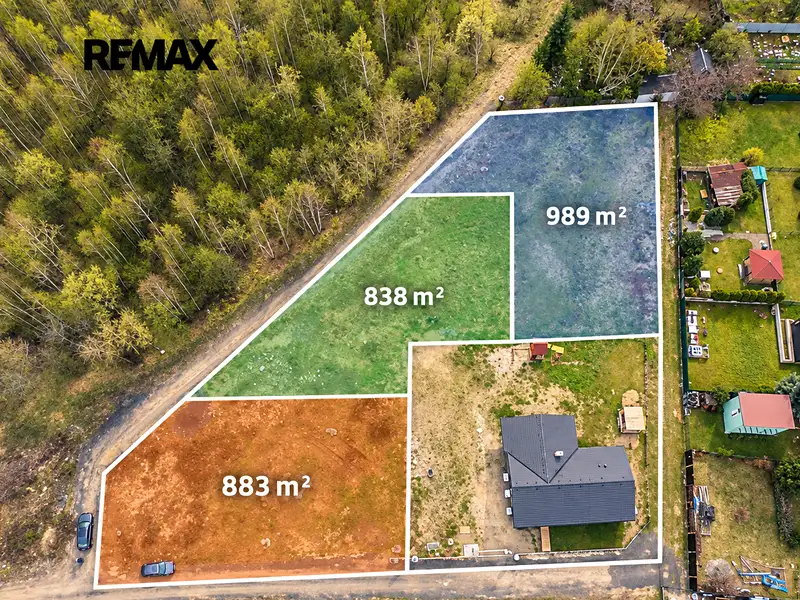 Prodej stavebního pozemku 838 m², Košťany – náhled fotky 2