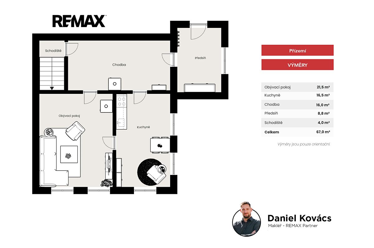 Prodej rodinného domu 67 m², pozemek 1291 m² – fotografie 3