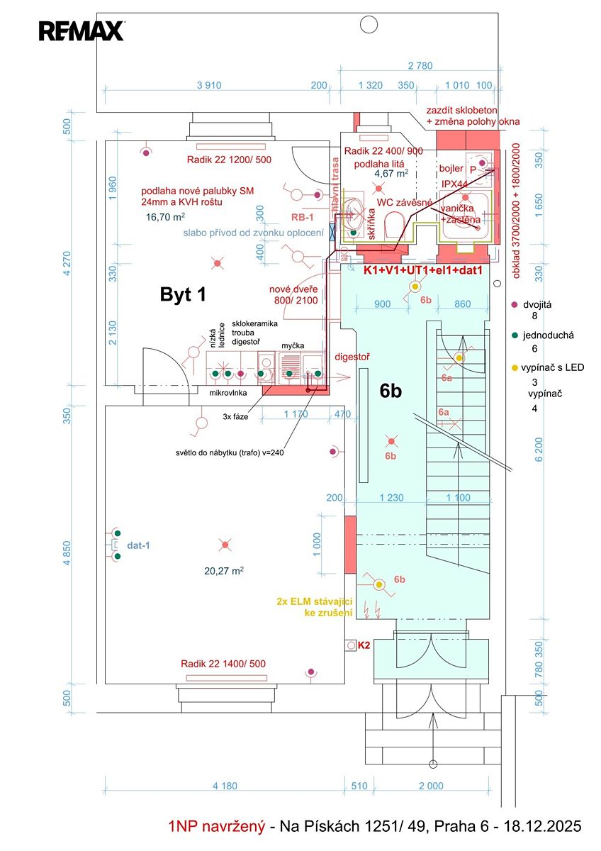 Pronájem bytu 2+kk 42 m² – fotografie 2