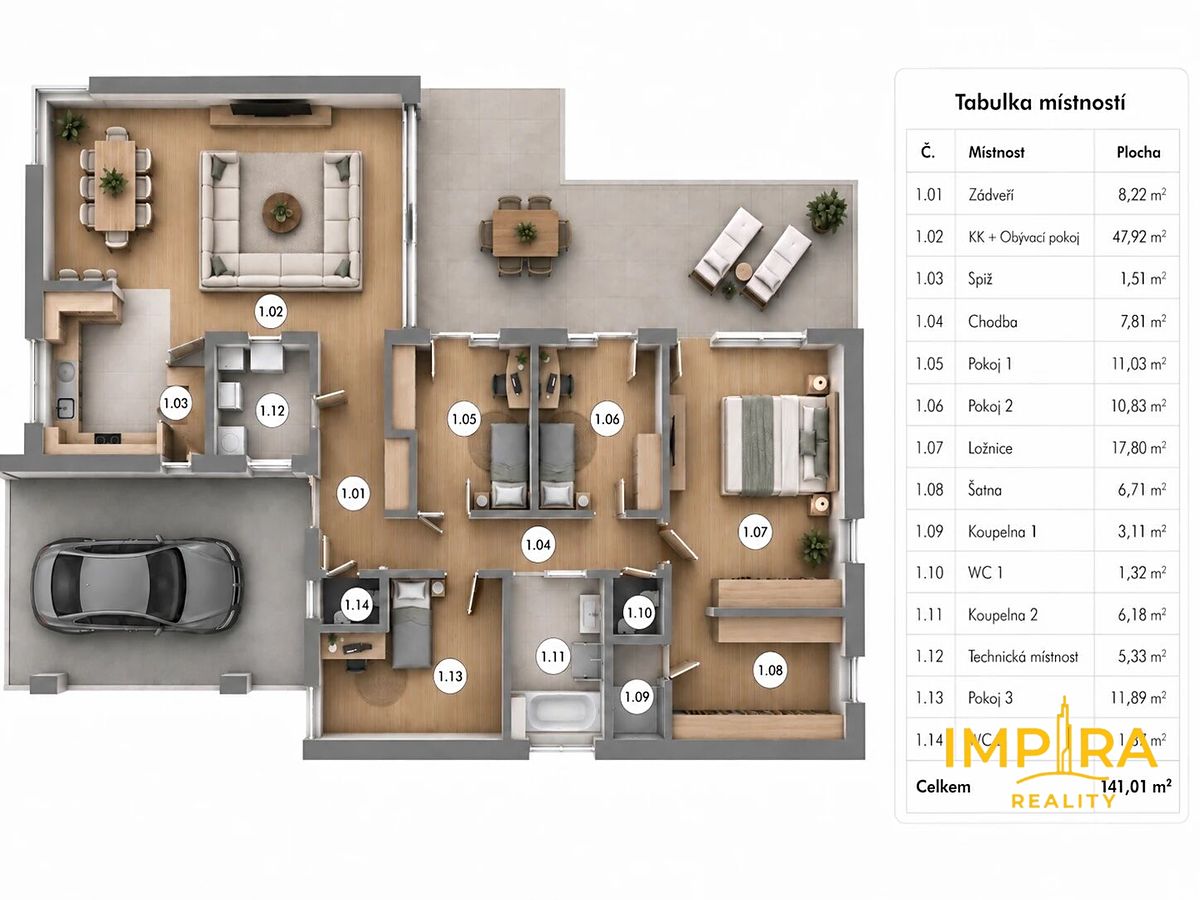 Prodej rodinného domu 141 m², pozemek 809 m² – fotografie 4