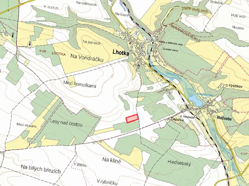 Prodej pole 14294 m², Lhotka – náhled fotky 2