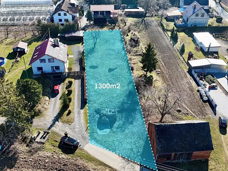 Prodej stavebního pozemku 1300 m², Brumovice – náhled fotky 3