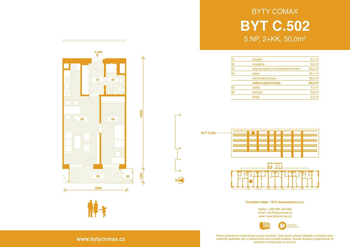 Prodej bytu 2+kk 50 m² – fotografie 2