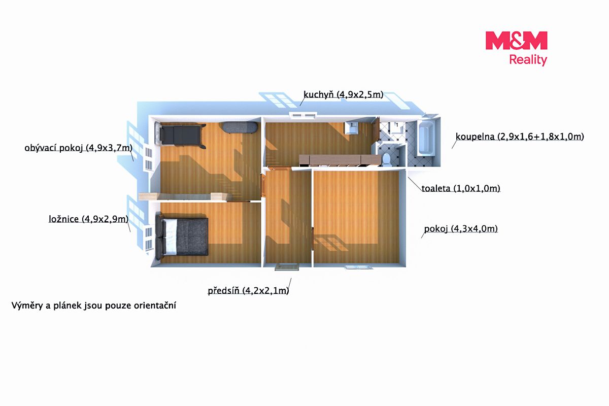 Prodej rodinného domu 90 m², pozemek 525 m² – fotografie 5