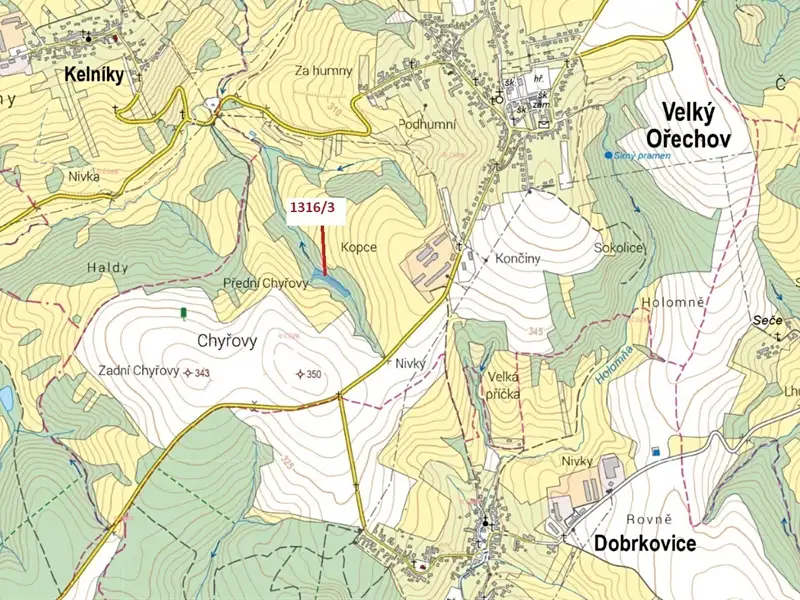 Dražba lesa 5461 m², Velký Ořechov – náhled fotky 1