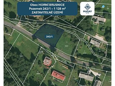 Prodej stavebního pozemku 1128 m²
