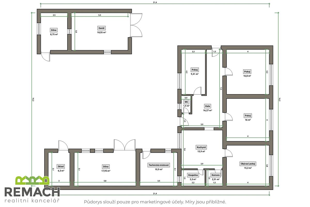 Prodej rodinného domu 118 m², pozemek 626 m² – fotografie 2