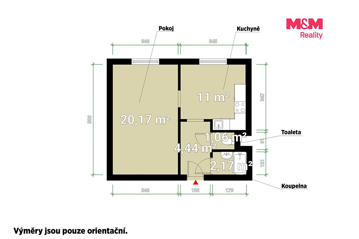 Pronájem bytu 1+1 39 m² – fotografie 4