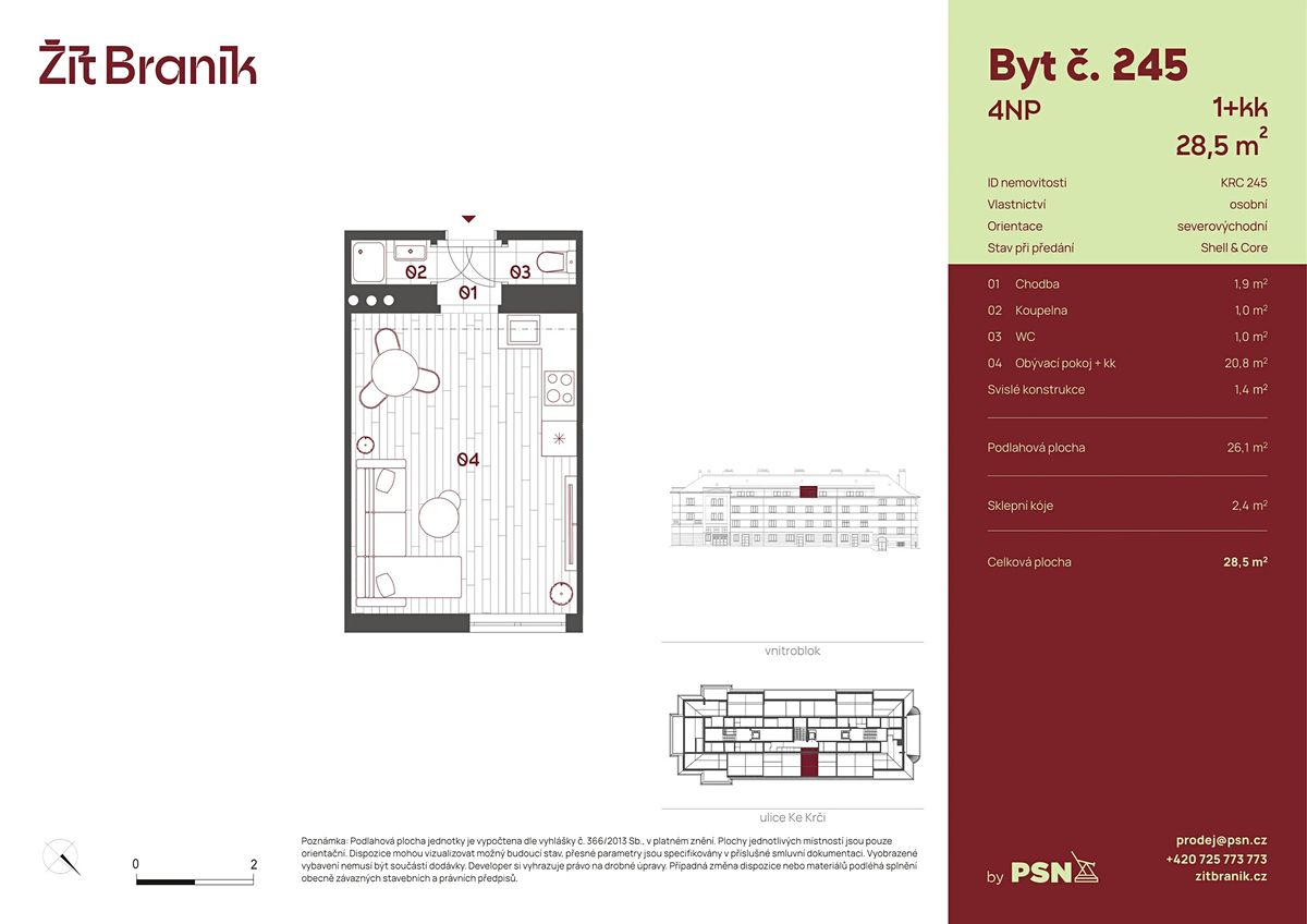 Prodej bytu 1+kk 25 m² – fotografie 2
