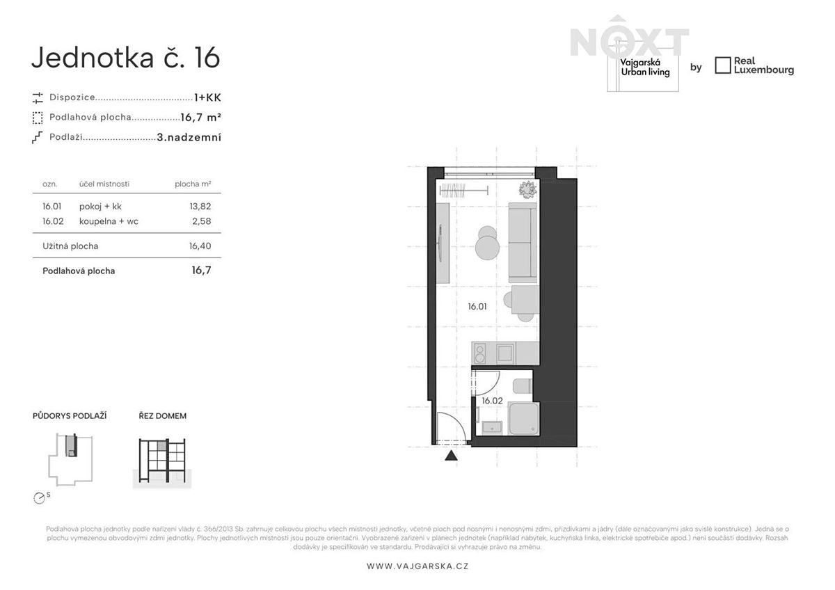 Prodej bytu 1+kk 16 m² – fotografie 4