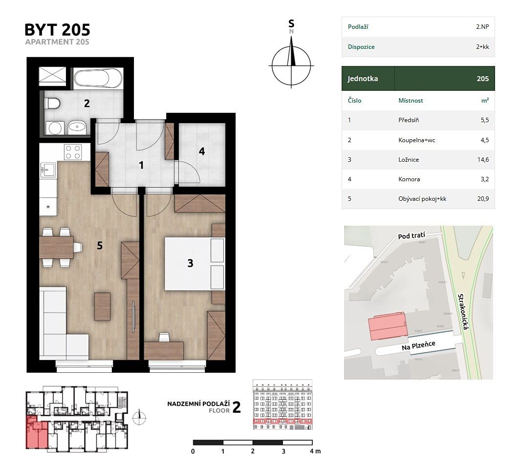 Prodej bytu 2+kk 53 m² – fotografie 4