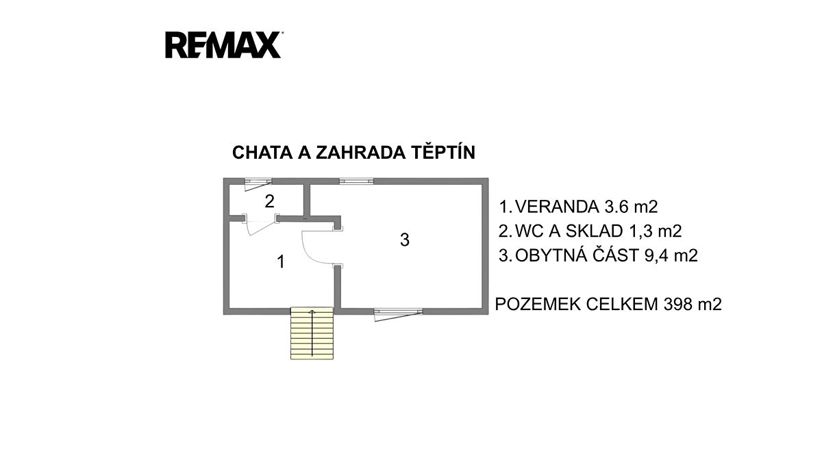 Prodej chaty 14 m², pozemek 398 m² – fotografie 2