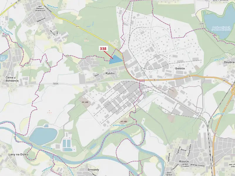 Dražba lesa 37060 m², Rybitví – náhled fotky 1