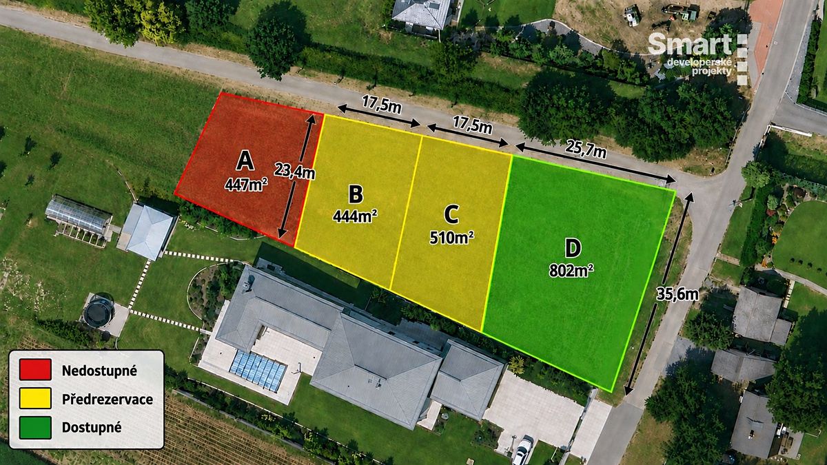 Prodej stavebního pozemku 802 m²