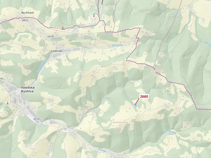 Dražba louky 2510 m², Valašská Bystřice – náhled fotky 1