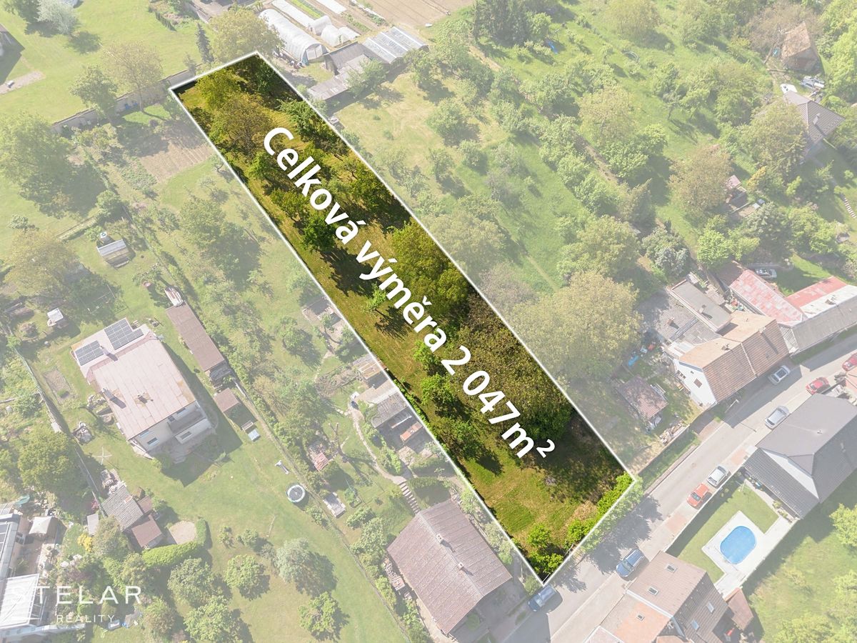 Prodej stavebního pozemku 2047 m² – fotografie 2