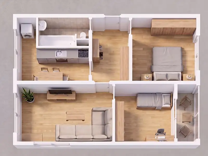 Prodej bytu 3+1 62 m², Domažlice – náhled fotky 3