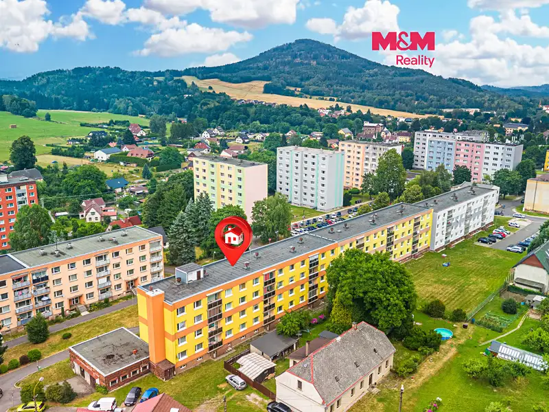 Prodej bytu 3+1 67 m², Sídliště, Cvikov – Cvikov II, okres Česká Lípa