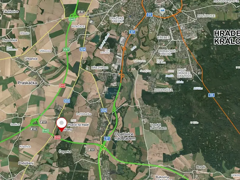 Prodej pole 34743 m², Libišany – náhled fotky 2