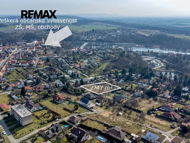 Prodej stavebního pozemku 2747 m², Týnec nad Labem – náhled fotky 2