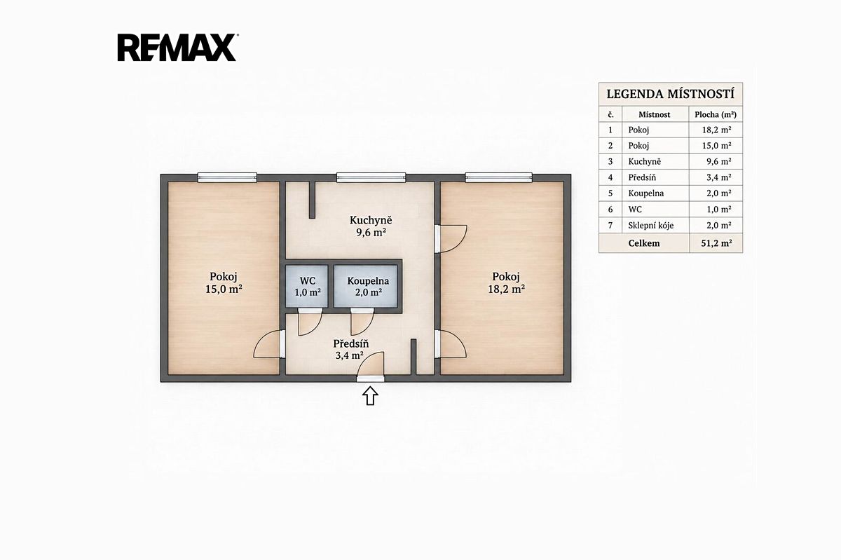 Prodej bytu 2+1 49 m² – fotografie 2