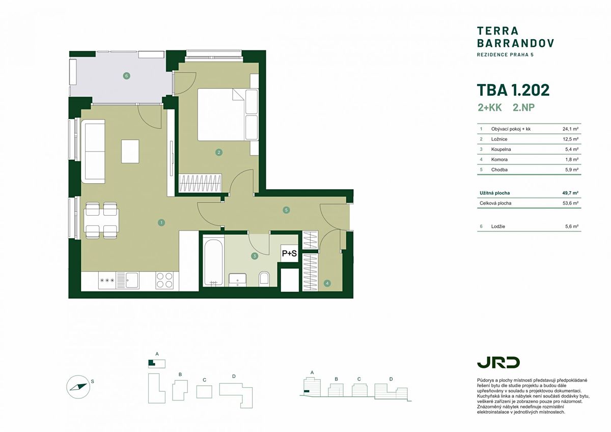 Prodej bytu 2+kk 54 m² – fotografie 2