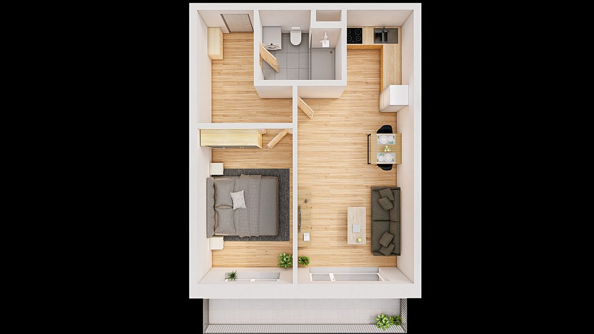 Prodej bytu 2+kk 57 m² – fotografie 3
