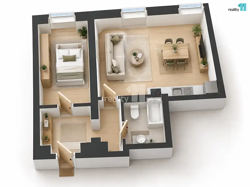 Prodej bytu 2+kk 51 m², Jablonec nad Nisou – náhled fotky 2