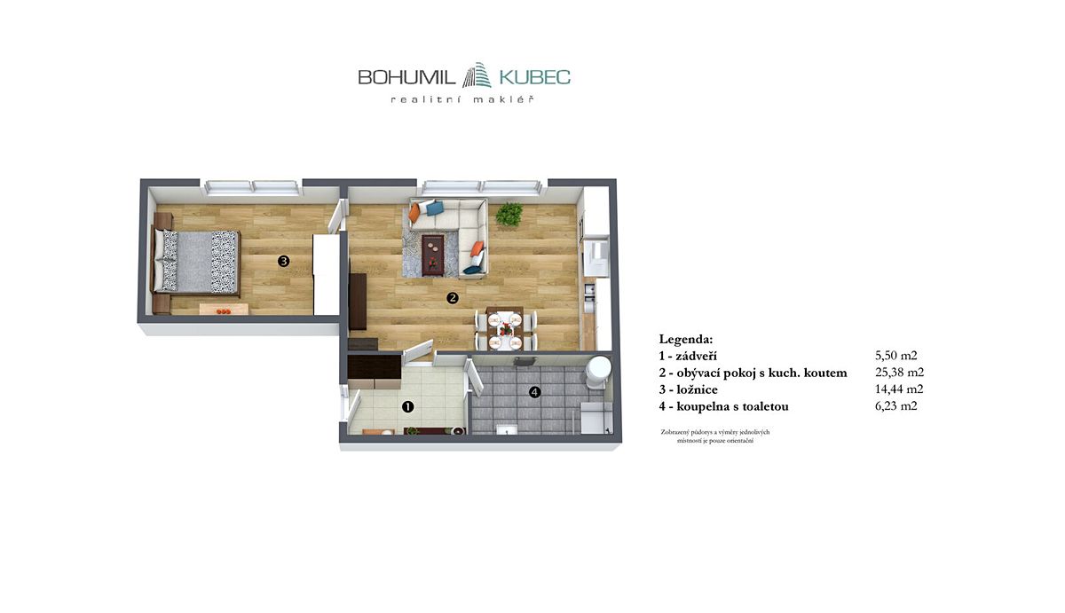 Prodej bytu 2+kk 52 m² – fotografie 5