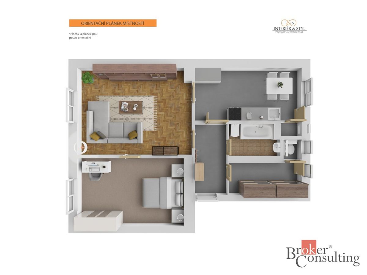 Prodej bytu 2+1 62 m² – fotografie 3