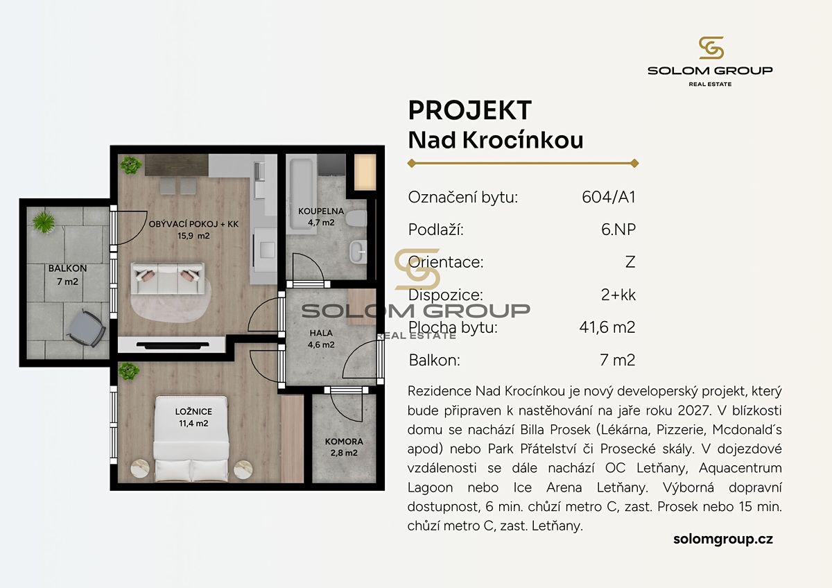 Prodej bytu 2+kk 48 m² – fotografie 5
