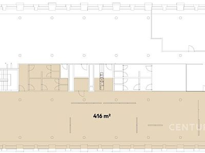 Pronájem kanceláře 416 m²