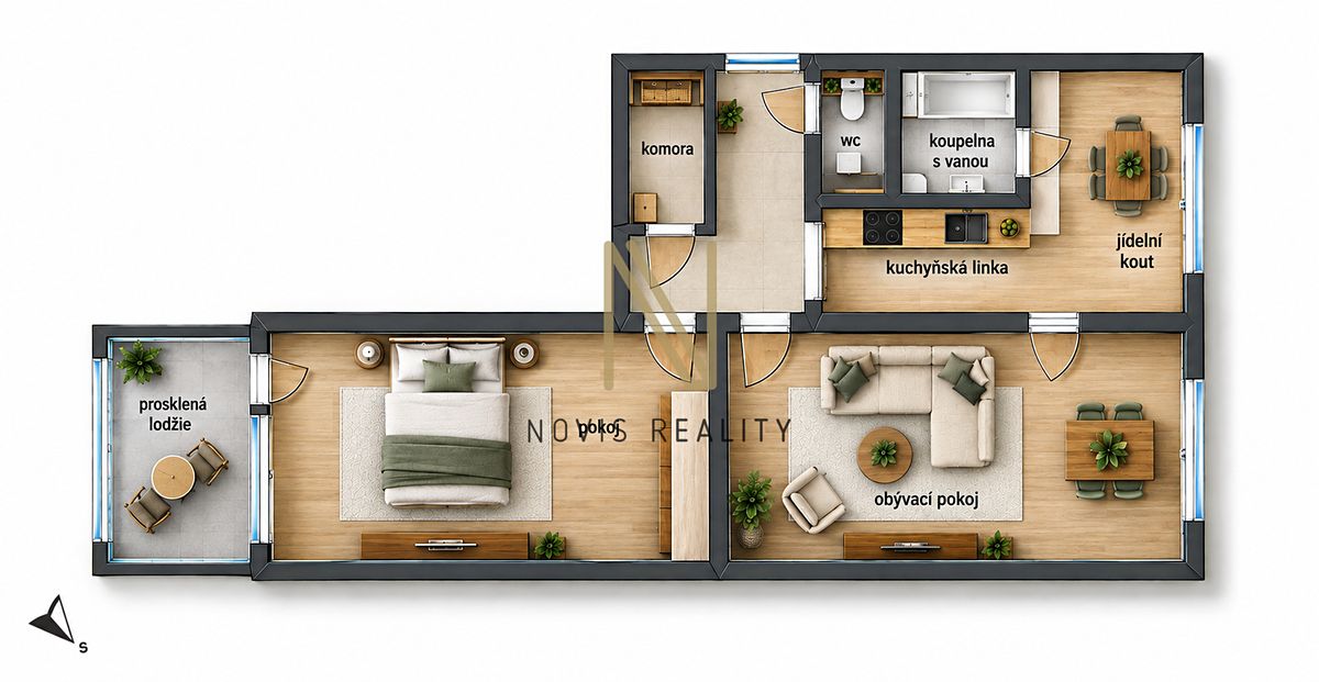 Prodej bytu 2+1 65 m² – fotografie 4
