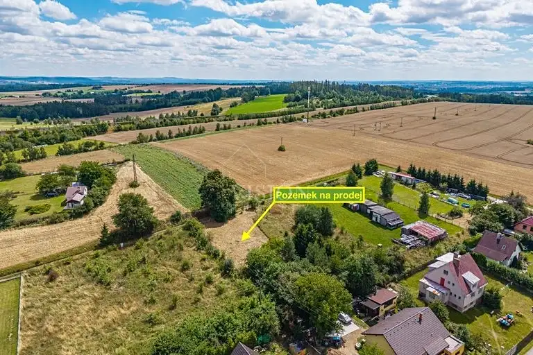 Prodej stavebního pozemku 1281 m², Sudoměřice u Tábora – náhled fotky 2